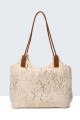 S9528-6-BV Sac à main tressé filet pailleté