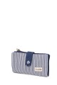 La Matilda - Portefeuille porte-monnaie en coton Marinière Bleu M123-64
