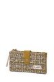 La Matilda - Portefeuille porte-monnaie en coton Tartare Jaune M123-68