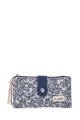 La Matilda - Portefeuille porte-monnaie en coton Motif bleu M123-69