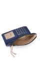 La Matilda - Portefeuille porte-monnaie en coton Motif bleu M123-69