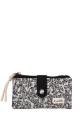 La Matilda - Portefeuille porte-monnaie en coton motif Noir M123-70