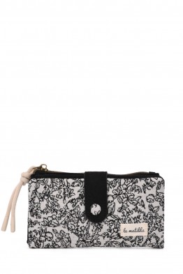 La Matilda - Wallet Black pattern M123-70