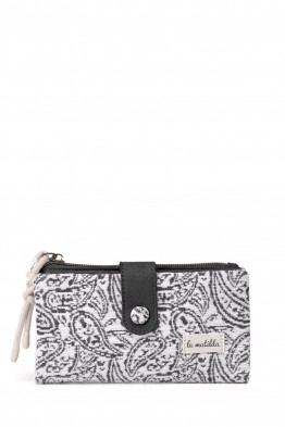 La Matilda - Wallet Black Cashew M123-79