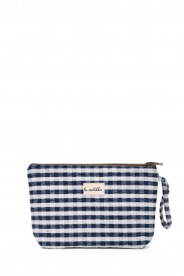 La Matilda - Large textile pouch makeup bag Vichy Marine M115-95