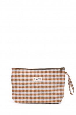 La Matilda - Large textile pouch makeup bag Vichy Jaune M115-96