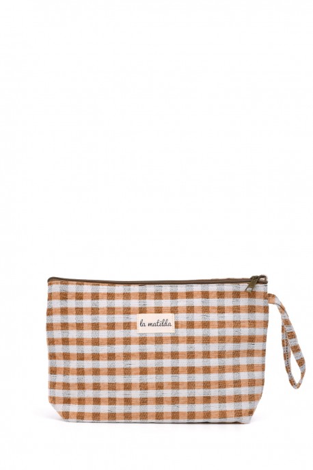 La Matilda - Large textile pouch makeup bag Vichy Marine M115-95