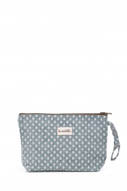La Matilda - Grande Pochette trousse maquillage textile LUNAR TURQUESA M115-105