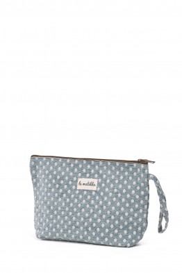 La Matilda - Grande Pochette trousse maquillage textile LUNAR TURQUESA M115-105