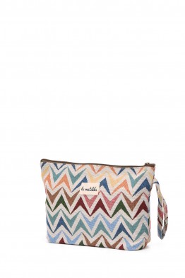 La Matilda - Grande Pochette trousse maquillage textile Flèches M115-FLECHES