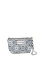 La Matilda - textile pouch makeup bag Fleurs Bleu Ciel M101-FLBC