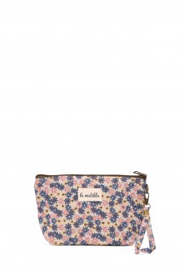 La Matilda - Pochette trousse maquillage textile Petites Fleurs M101-PFL