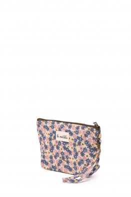 La Matilda - Pochette trousse maquillage textile Petites Fleurs M101-PFL