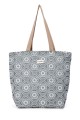 La Matilda - Big Tote Bag Fleurs Bleu Ciel M105-FLBC