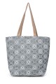 La Matilda - Big Tote Bag Fleurs Bleu Ciel M105-FLBC