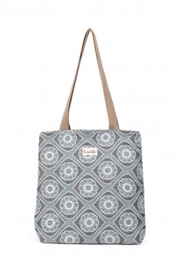 La Matilda - Tote Bag Fleurs Bleu Ciel M106-FLBC