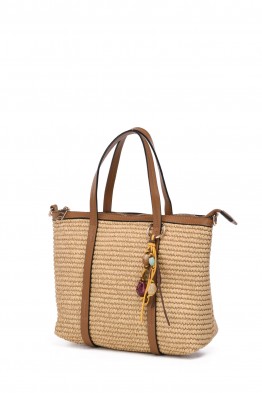 FC25294V Polypropylene straw handbag
