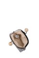 La Matilda - Cotton coin purse with clasp Marinière Noir M120-1-65