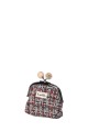 La Matilda - Cotton coin purse with clasp TARTAN BLUE M120-1-67