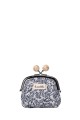 La Matilda - Cotton coin purse with clasp PATTERN BLUE M120-1-69