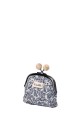 La Matilda - Cotton coin purse with clasp PATTERN BLUE M120-1-69