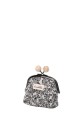 La Matilda - Cotton coin purse with clasp PATTERN BLACK M120-1-70