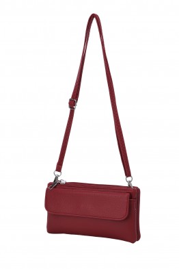KJ256 Synthetic Multi-Pocket Crossbody Shoulder Bag