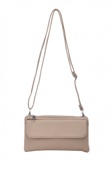 KJ256 Sac pochette bandoulière synthétique multi poches
