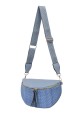 KJ1349-1 Sac banane bandoulière synthétique en paille polypropylène