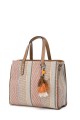 Multicolor woven textile handbag FC25257V
