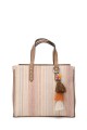 Sac à main en textile tissé Multicolore FC25257V