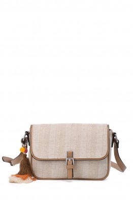 Sac bandoulière en textile tissé Multicolore FC25256V