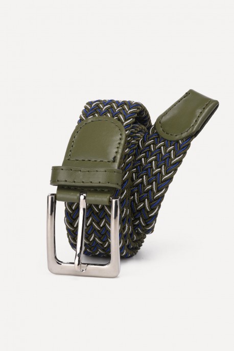 ZSP-357-U002 Ceinture tressée élastique : Couleurs:U002-003
