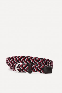 ZSP-357-2-5-T000-004 Ceinture élastique tressée 2.5CM Multicolore