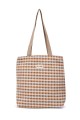 La Matilda - Tote Bag GINGHAM MOSTAZA M106-96