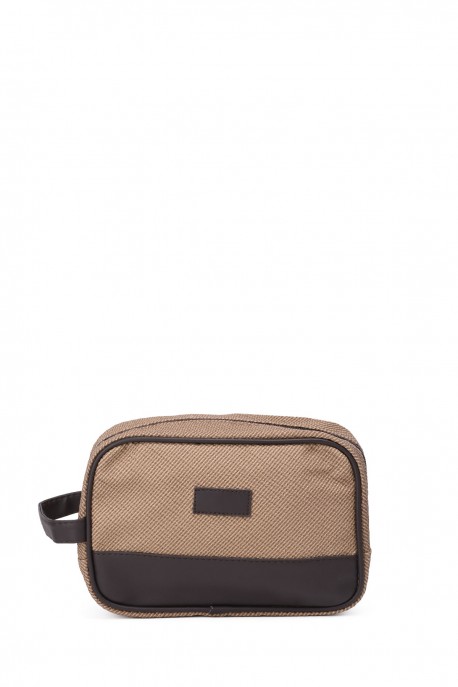 NZ09 Toiletry pouch PU : colour:Beige