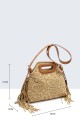 29017-BV Sac à main en textile crocheté