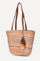 KKC006 Crocheted paper straw handbag
