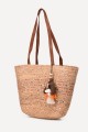 KKC006 Crocheted paper straw handbag