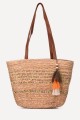 KKC006 Crocheted paper straw handbag