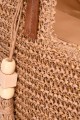 KKC046 Crocheted paper straw handbag