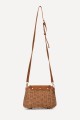 KKC179 Paper straw shoulder bag with a clasp featuring a rigid frame