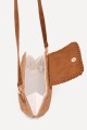 KKC179 Paper straw shoulder bag with a clasp featuring a rigid frame