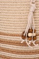 YX13014 Sac bandoulière en paille de papier ornementé paillettes