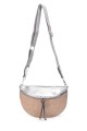 KJ1349-2 Sac banane bandoulière synthétique en paille polypropylène