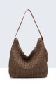 G8867-BV Sac à main en paille de papier crocheté