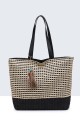 G8880-BV Crocheted paper straw handbag