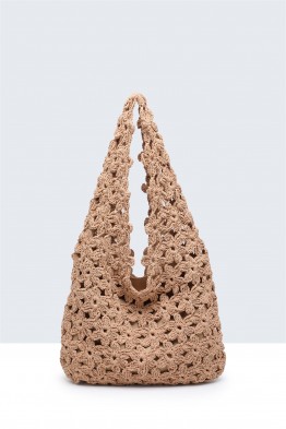 9220-BV Sac à main en coton crocheté