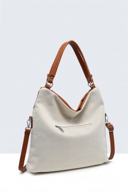 29037-BV Sac à main toile avec motif