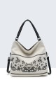 29037-BV Sac à main toile avec motif